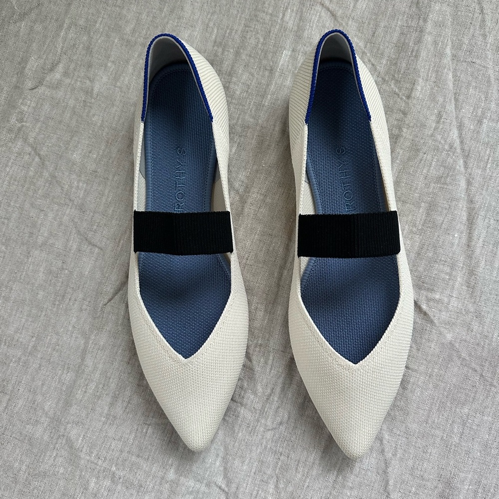 NEW Rothy’s wedding “love bird” flats in white - Picture 2 of 4
